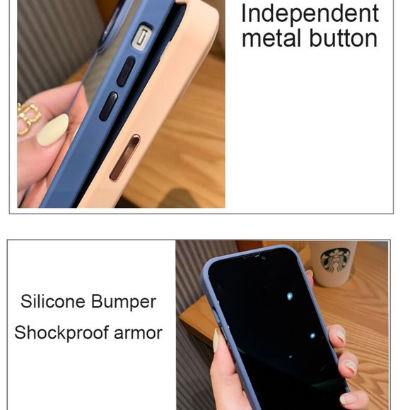 NEW iPhone 14/Pro/Max Luxury Candy Transparent Shockproof Phone Case - Picture 5 of 8